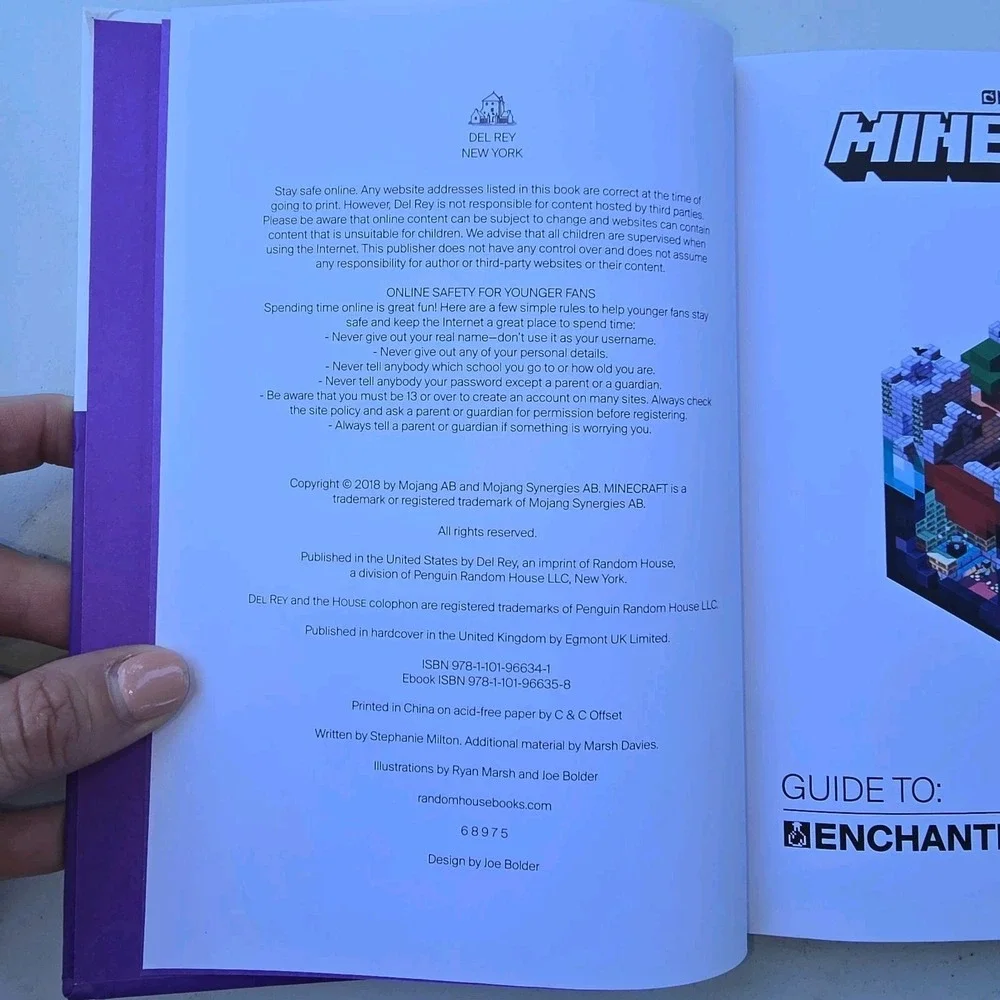 Minecraft Guide to Farming Guide To Enchantments And Potions Hardcover Mojang 2